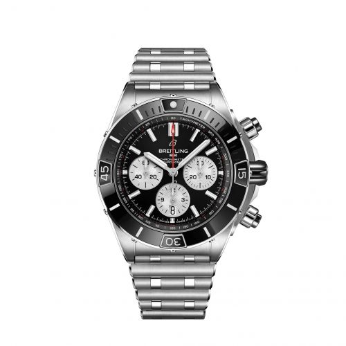 Breitling Super Chronomat B01 44 Stainless Steel Black Rouleaux