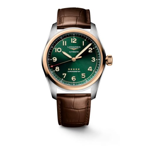 Longines Spirit Automatic 42 Stainless Steel - Rose Gold Green Macau Edition