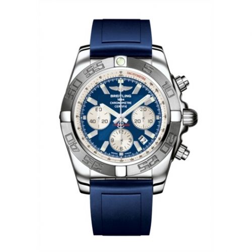 Breitling Chronomat 44 Stainless Steel Blue Rubber