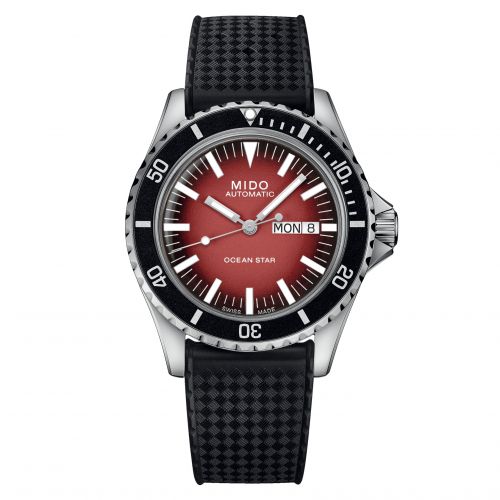 Mido Ocean Star Tribute Gradient Stainless Steel Red