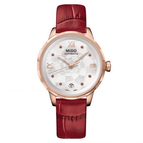 Mido Rainflower Origin Rose Gold MOP - Ruby
