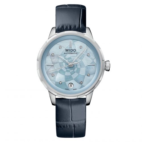 Mido Rainflower Origin Stainless Steel Blue MOP