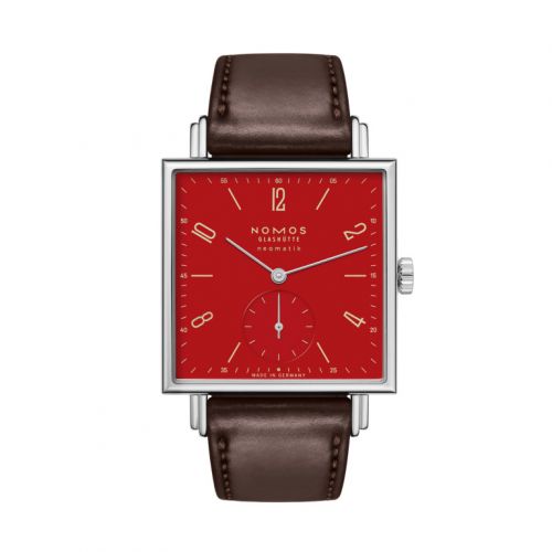 Nomos Glashütte Tetra Neomatik 39 175 Years Watchmaking Glashütte Red