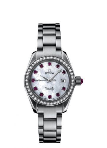 Omega Seamaster Aqua Terra 150M Automatic 29.2 Stainless Steel Diamond MOP - Ruby Bracelet