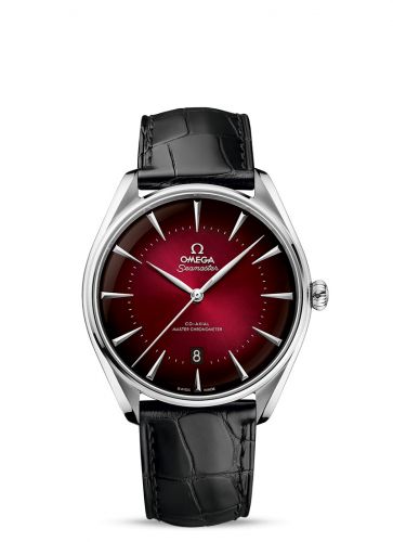 Omega Seamaster Master Co-Axial 39.5 Omega Boutique Edition Stainless Steel Red Alligator