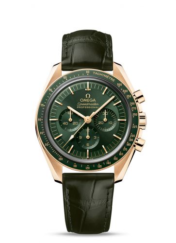 Omega Speedmaster Professional Moonwatch 3861 Moonshine Gold Green