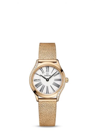 Omega Mini Trésor Quartz 26 Moonshine Gold - Diamond White Mesh