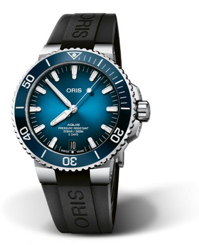 Oris Aquis Date Calibre 400 43.5 Stainless Steel Blue Rubber