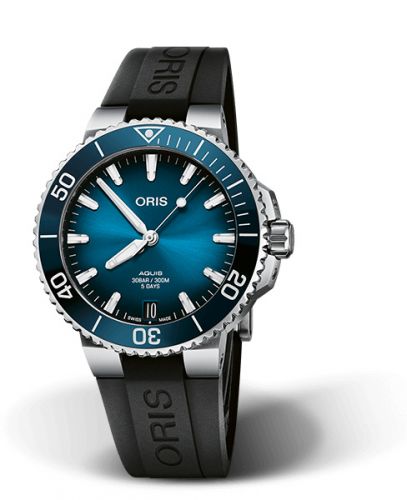 Oris Aquis Date Calibre 400 41.5 Stainless Steel Blue Rubber