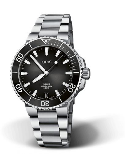 Oris Aquis Date Calibre 400 41.5 Stainless Steel Black Bracelet