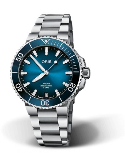 Oris Aquis Date Calibre 400 41.5 Stainless Steel Blue Bracelet