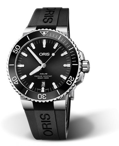 Oris Aquis Date 43.5 Stainless Steel Black Rubber