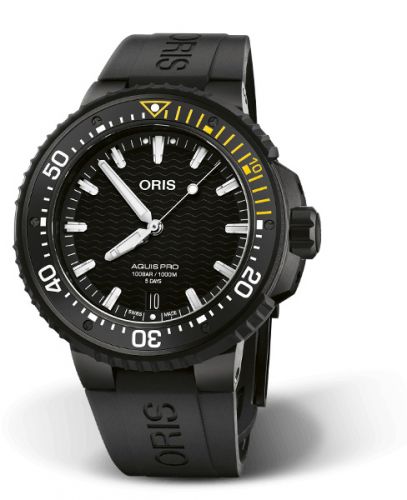 Oris AquisPro Date Calibre 400 Titanium - DLC Black Rubber