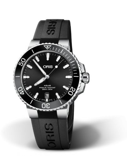 Oris Aquis Date 39.5 Stainless Steel Black Rubber