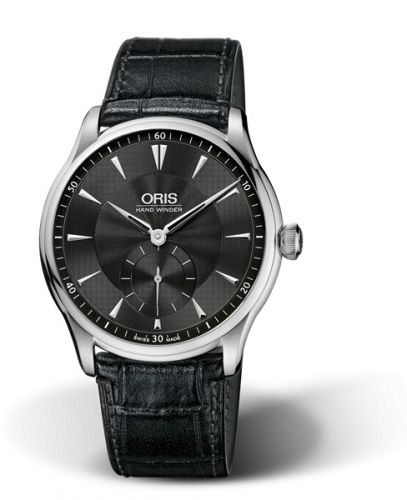 Oris Artelier Hand Winding Small Second 40 Stainless Steel Black