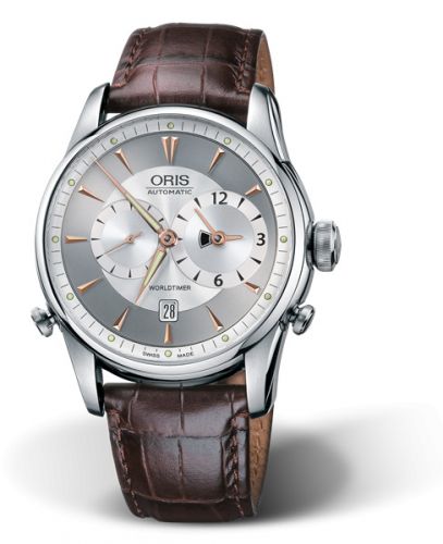 Oris Artelier Worldtimer 42.5 Stainless Steel Silver