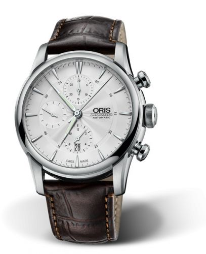 Oris Artelier Chronograph 44 Stainless Steel Silver