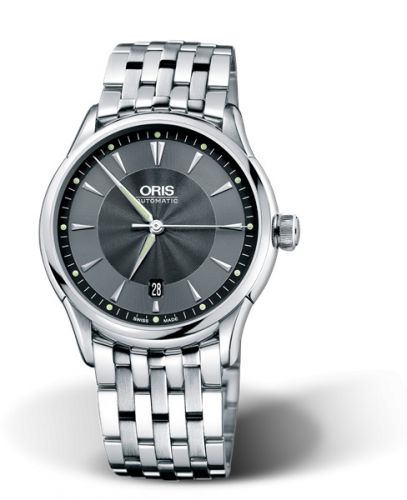 Oris Artelier Date 40 Stainless Steel Black Bracelet