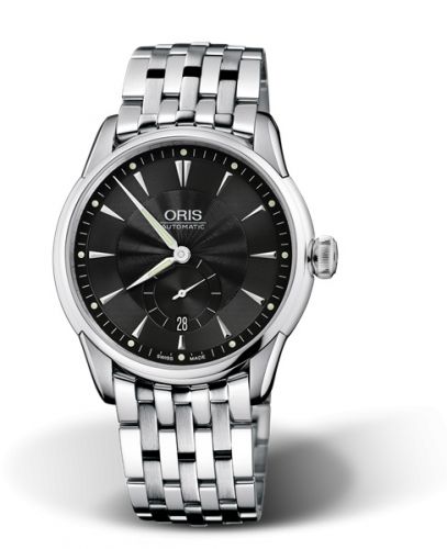 Oris Artelier Small Second Date 40 Stainless Steel Black Bracelet