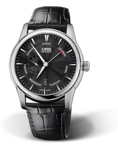 Oris Artelier Small Second Pointer Day 44 Stainless Steel Black