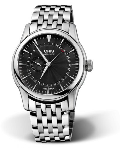 Oris Artelier Small Second Pointer Day 42 Stainless Steel Black Bracelet