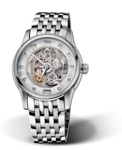 Oris Artelier Skeleton 40.5 Diamonds Stainless Steel Bracelet