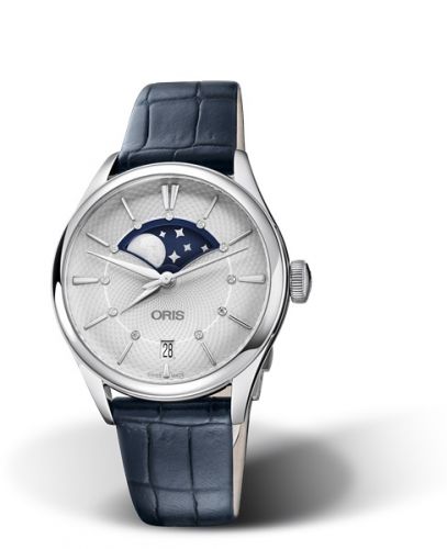 Oris Artelier Grande Lune Date 36 Stainless Steel Silver