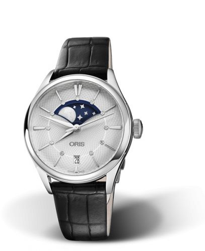 Oris Artelier Grande Lune Date 36 Stainless Steel Silver