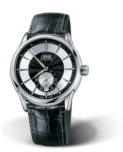 Oris Artelier Small Second Date 40 Stainless Steel Black - Silver
