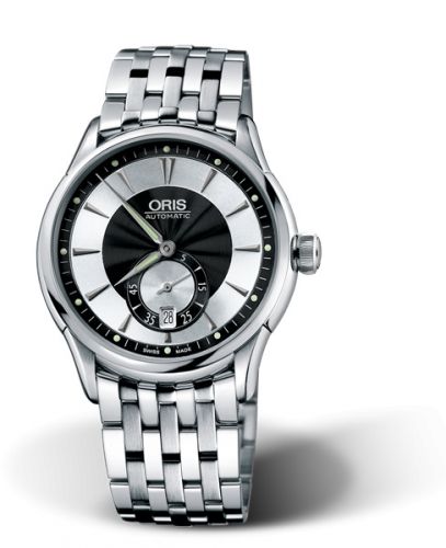 Oris Artelier Small Second Date 40 Stainless Steel Black - Silver Bracelet
