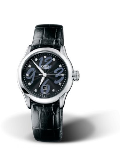 Oris Artelier Date Diamonds 31 Stainless Steel Black