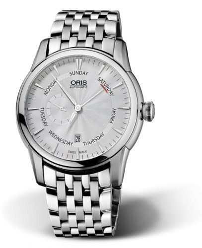 Oris Artelier Small Second Pointer Day 44 Stainless Steel Silver Bracelet
