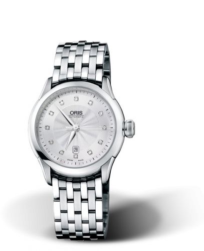 Oris Artelier Date Diamonds 31 Stainless Steel Silver Bracelet