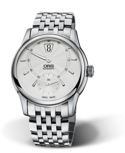 Oris Artelier Jumping Hour Stainless Steel Silver Bracelet