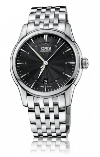 Oris Artelier Date 40 Stainless Steel Black Bracelet