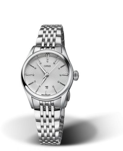 Oris Artelier Date Diamonds 28 Stainless Steel Silver Bracelet