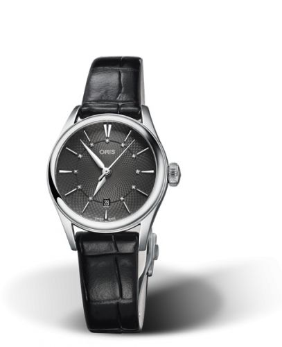 Oris Artelier Date Diamonds 28 Stainless Steel Grey