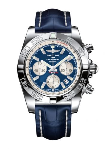 Breitling Chronomat 44 Stainless Steel Blue Croco