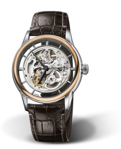 Oris Artelier Translucent Skeleton Stainless Steel - Rose Gold