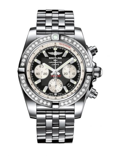 Breitling Chronomat 44 Stainless Steel Diamond Onyx Black Bracelet