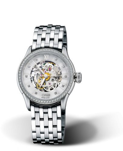 Oris Artelier Skeleton 31 Diamonds Stainless Steel - Diamond Bracelet