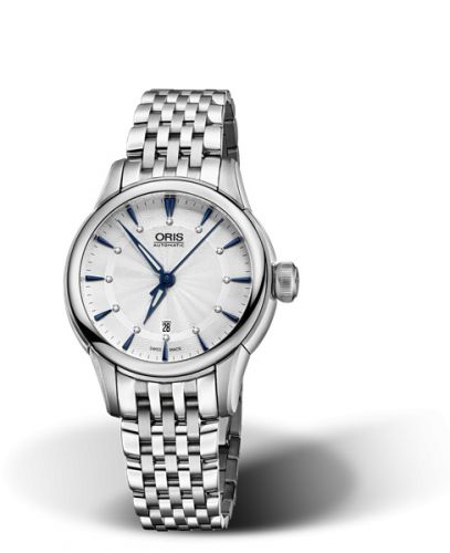 Oris Artelier Date Diamonds 31 Stainless Steel Silver Bracelet