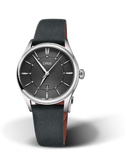 Oris Artelier Date Diamonds 33 Stainless Steel Grey
