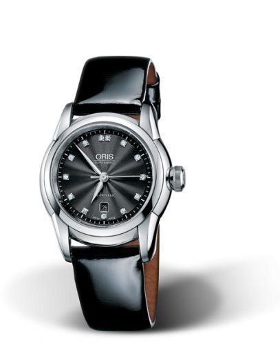 Oris Artelier Date Diamonds 31 Stainless Steel Black