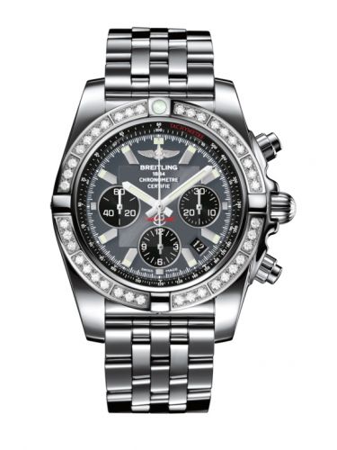 Breitling Chronomat 44 Stainless Steel Diamond Blackeye Gray Bracelet