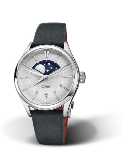 Oris Artelier Grande Lune Date 36 Stainless Steel Silver
