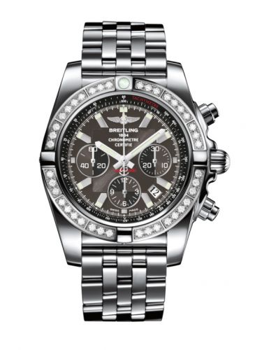 Breitling Chronomat 44 Stainless Steel Diamond Carbon Black Bracelet