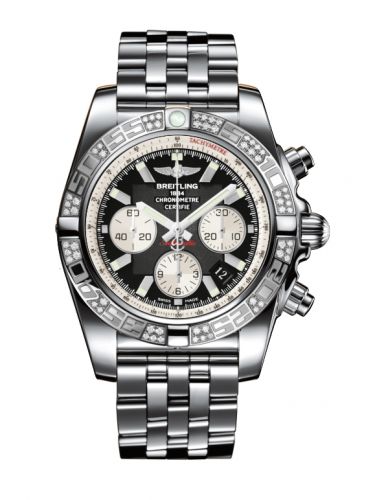 Breitling Chronomat 44 Stainless Steel Diamond Onyx Black Bracelet