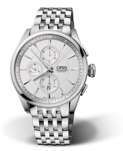 Oris Artix Chronograph Stainless Steel Silver Bracelet