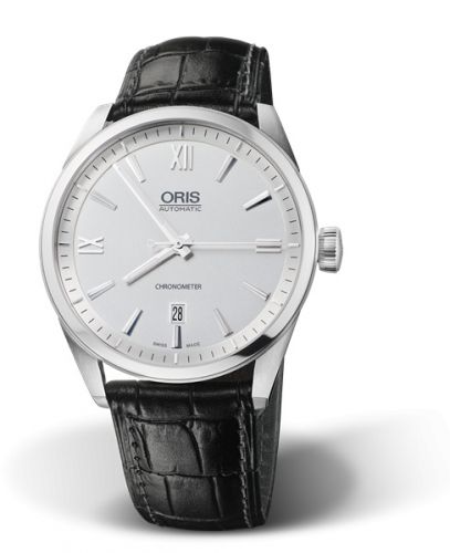 Oris Artix Chronometer Date Stainless Steel Silver